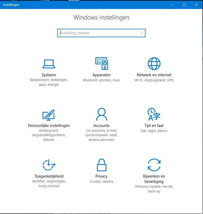 windowsinstellingen ms