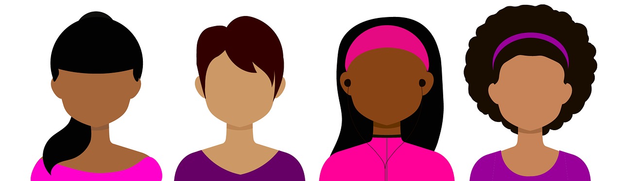 Tekening van mensen zonder gezicht