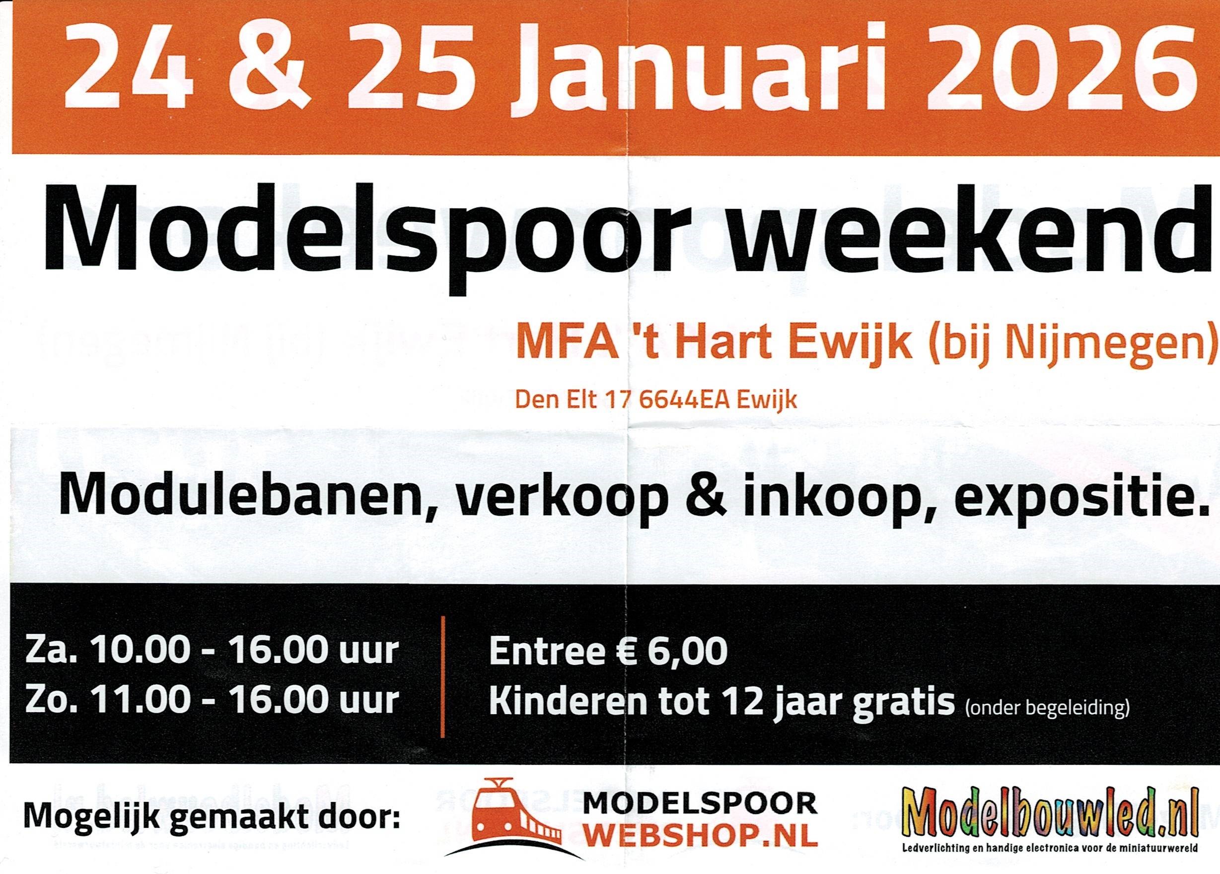 Modelspoorweekend