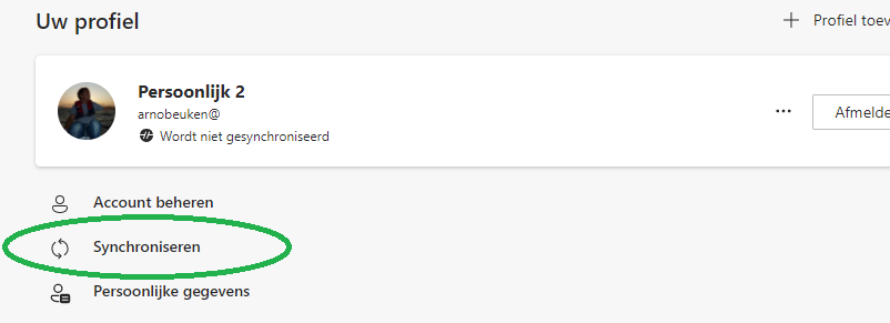 edge synchroniseren 4