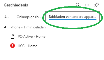 edge synchroniseren 8