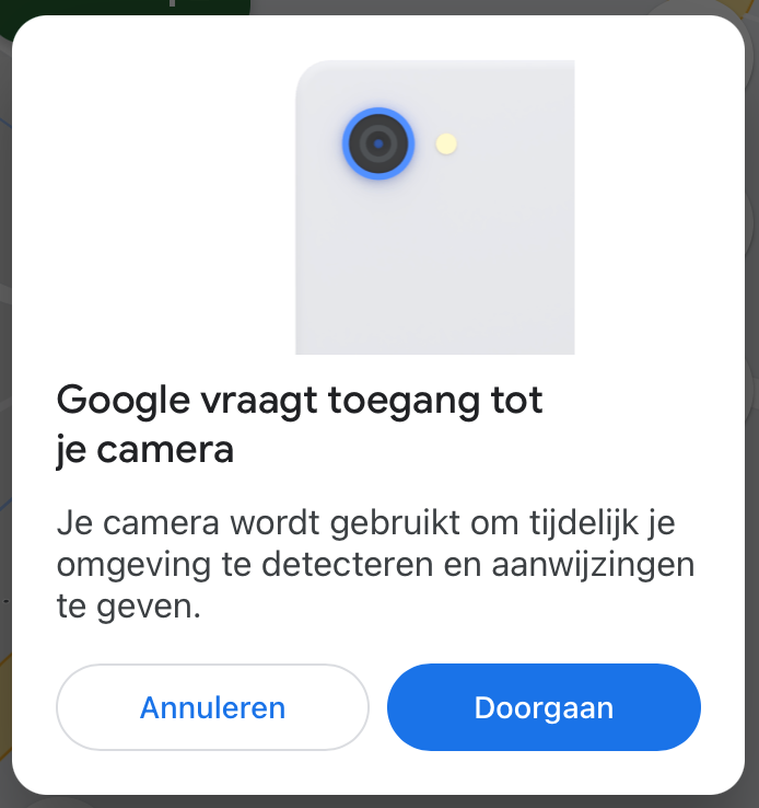 ios maps camera toestemming