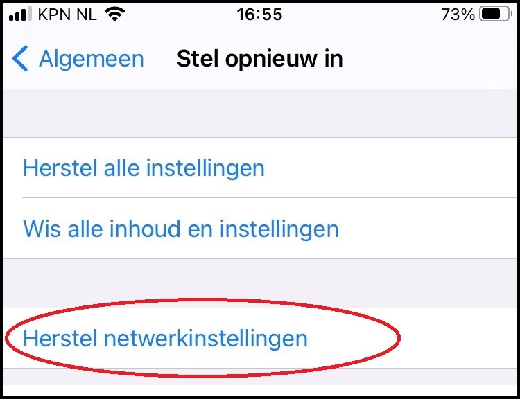 iphone netwerkinstellingen resetten2