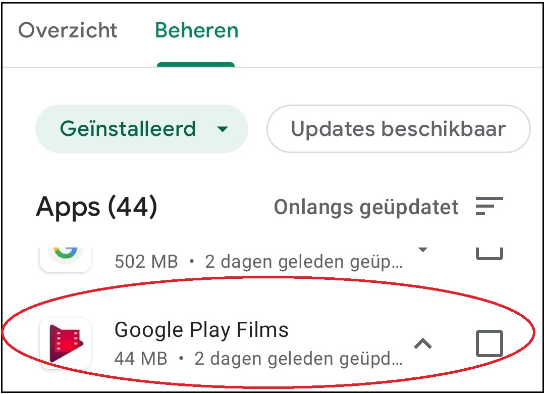 vvdw android apps updaten 9a